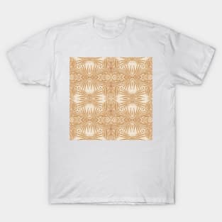 Boho Abstract Shapes in Camel / '70s Mood T-Shirt